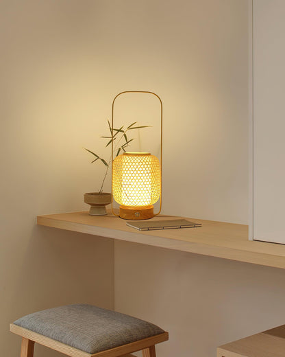 Bamboo Lantern Table Lamp
