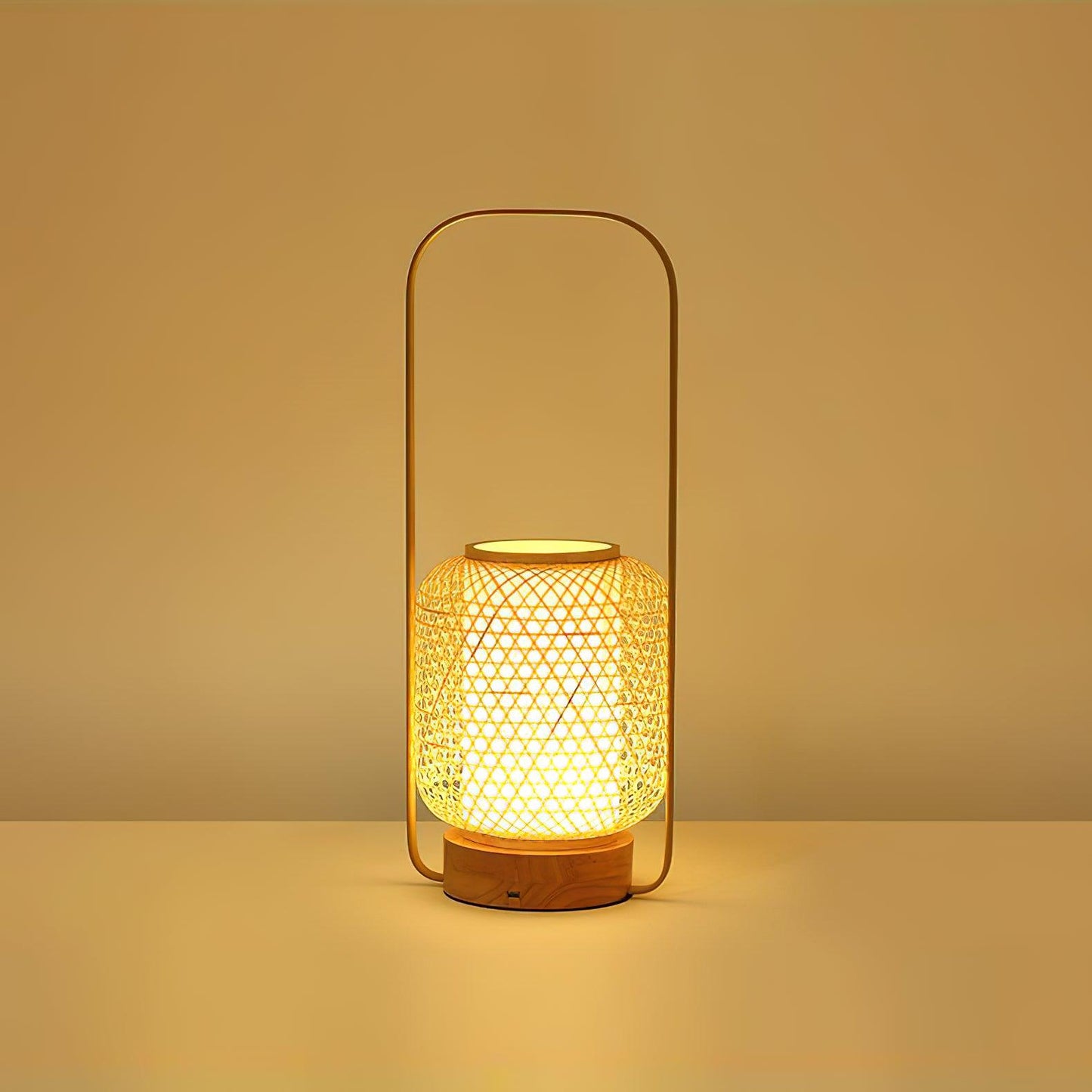 Bamboo Lantern Table Lamp
