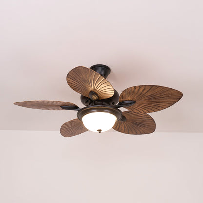 Banana Leaves Ceiling Fan Light