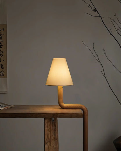 Bend Wood Table Lamp