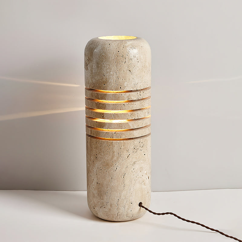 Big Stone Bucket Floor Lamp