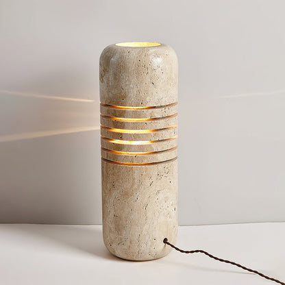 Big Stone Bucket Floor Lamp