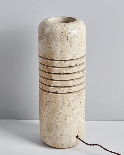 Big Stone Bucket Floor Lamp