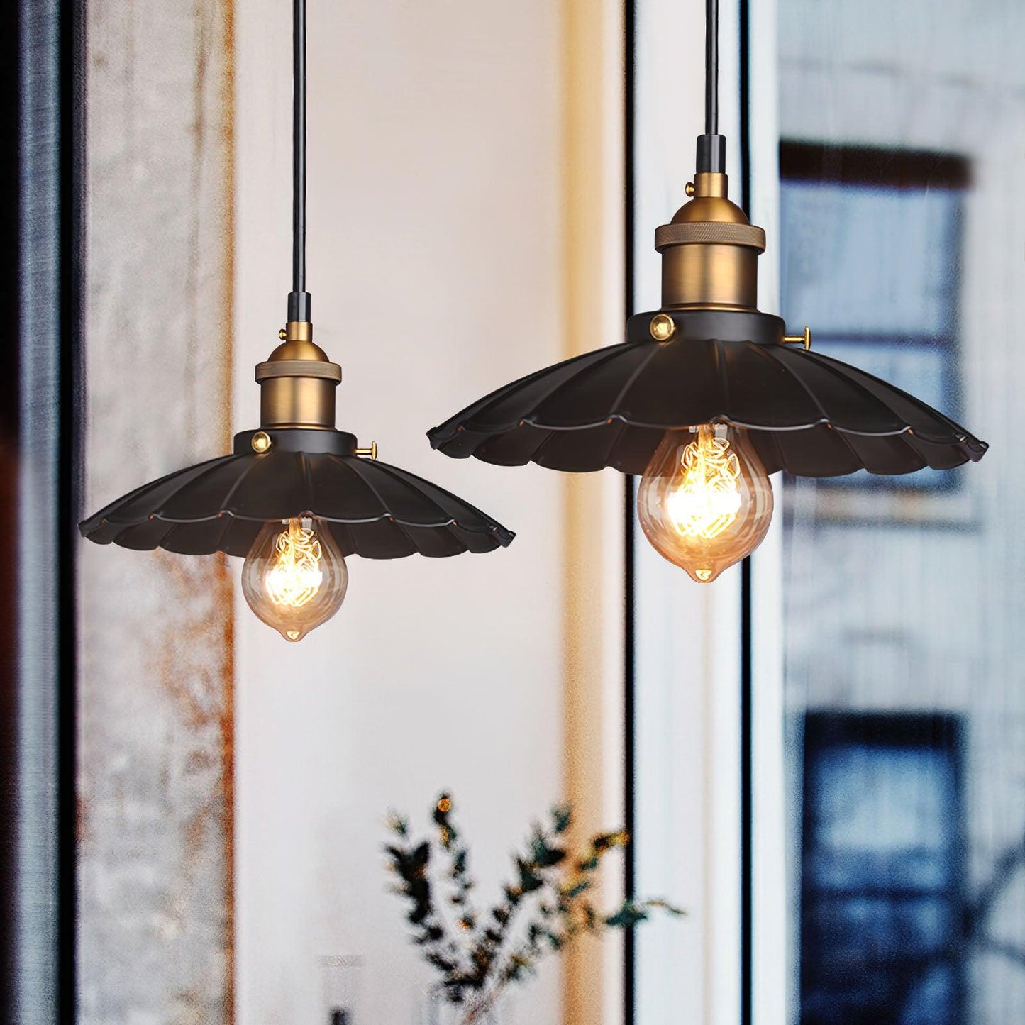 Black Skirt Pendant Light