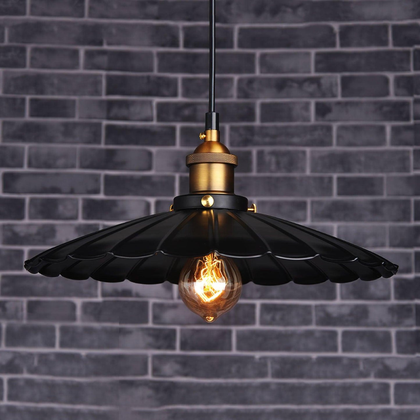 Black Skirt Pendant Light