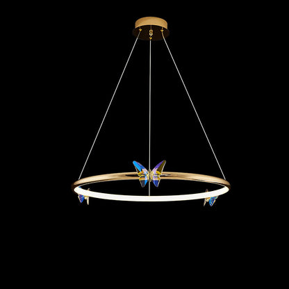 Blue Butterfly Chandelier