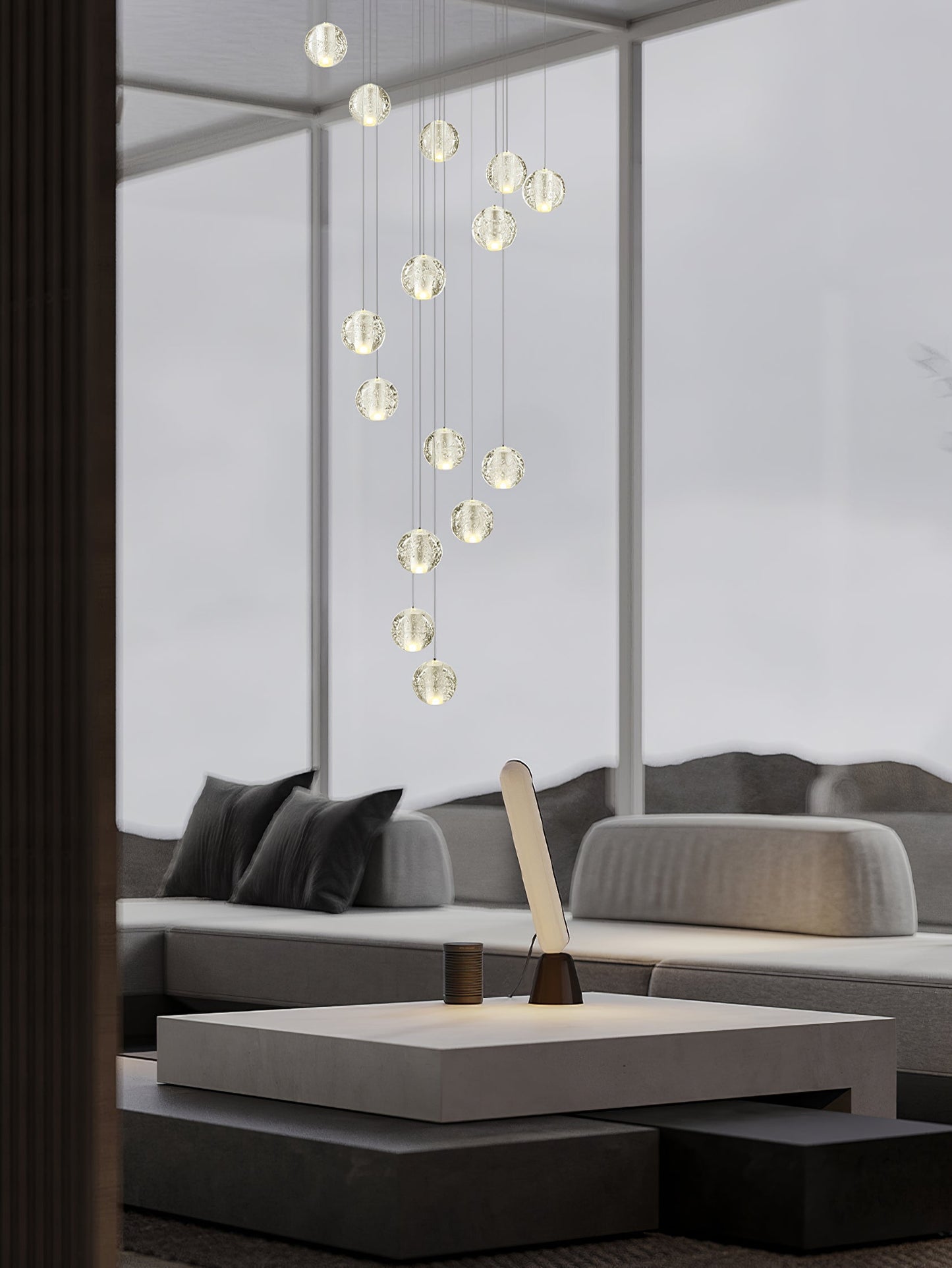 Crystal Bubbles balls Pendant Lamp