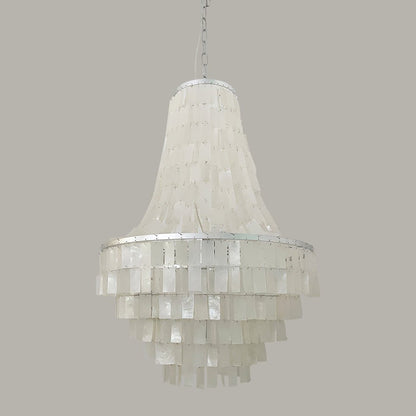 Boho Shell Tiered Chandelier