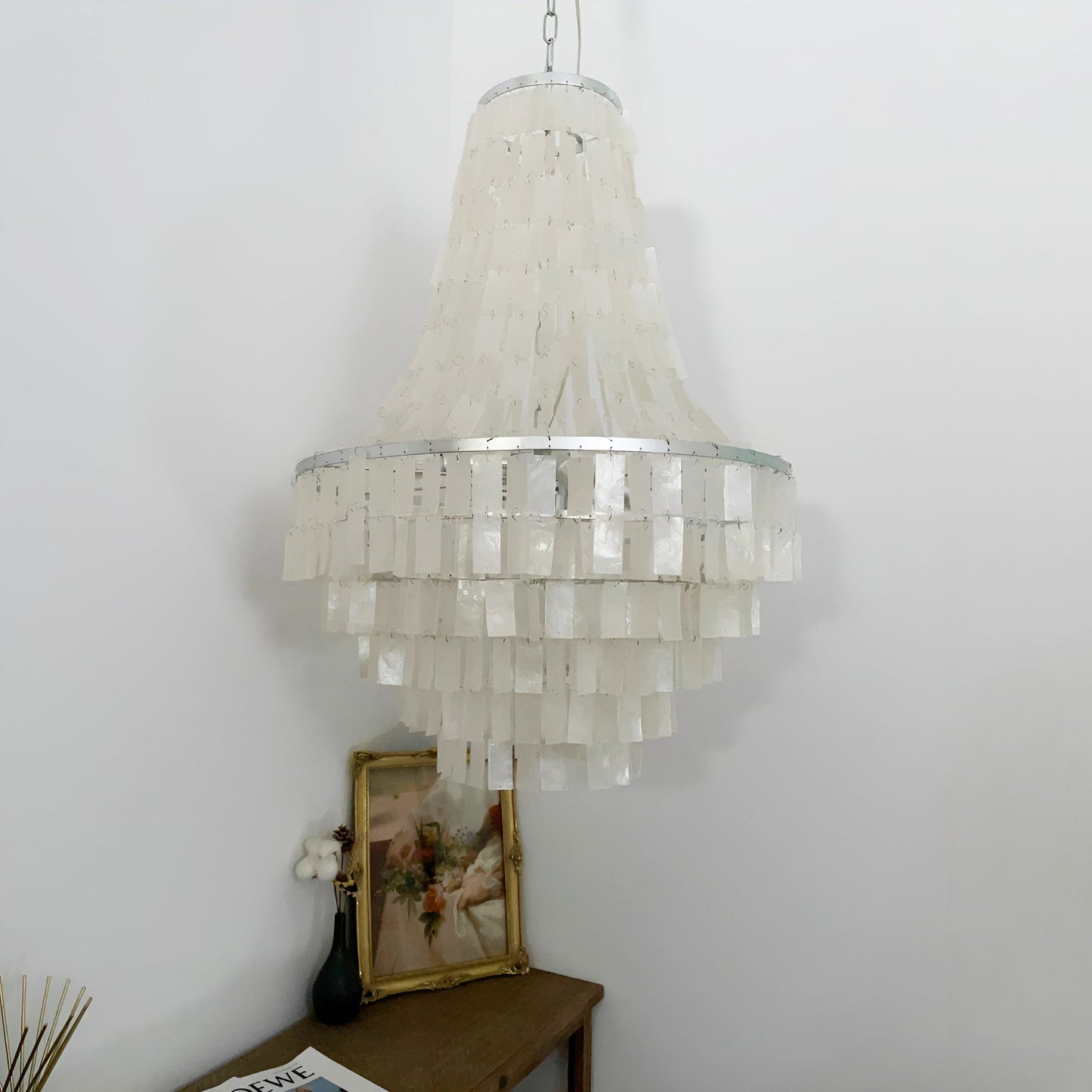 Boho Shell Tiered Chandelier