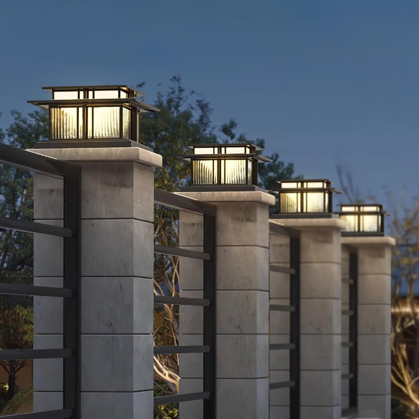 Boilyn Solar Outdoor Pillar Light