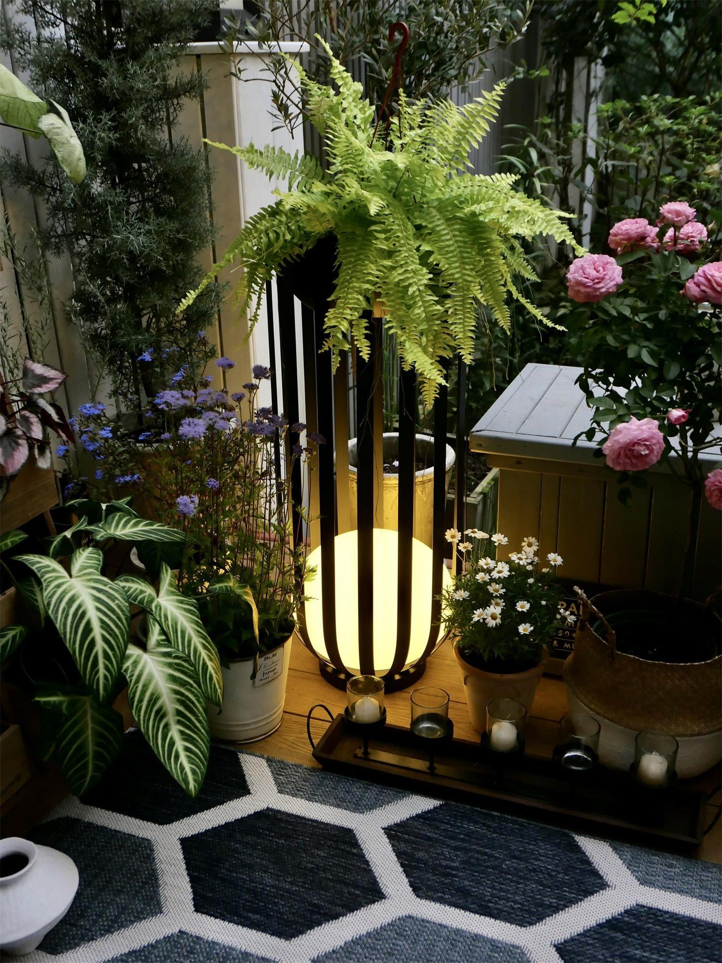 Bols Gartenlampe für draußen mit Solarpanel
