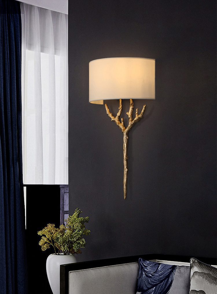 Brass Branch Wall Lamp