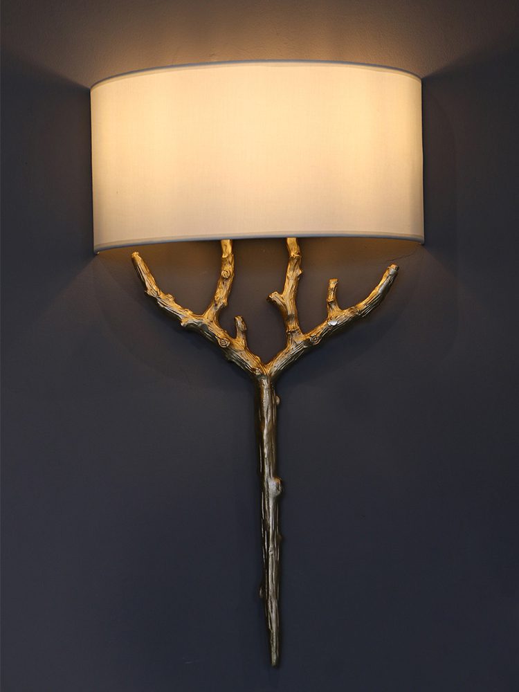 Brass Branch Wall Lamp