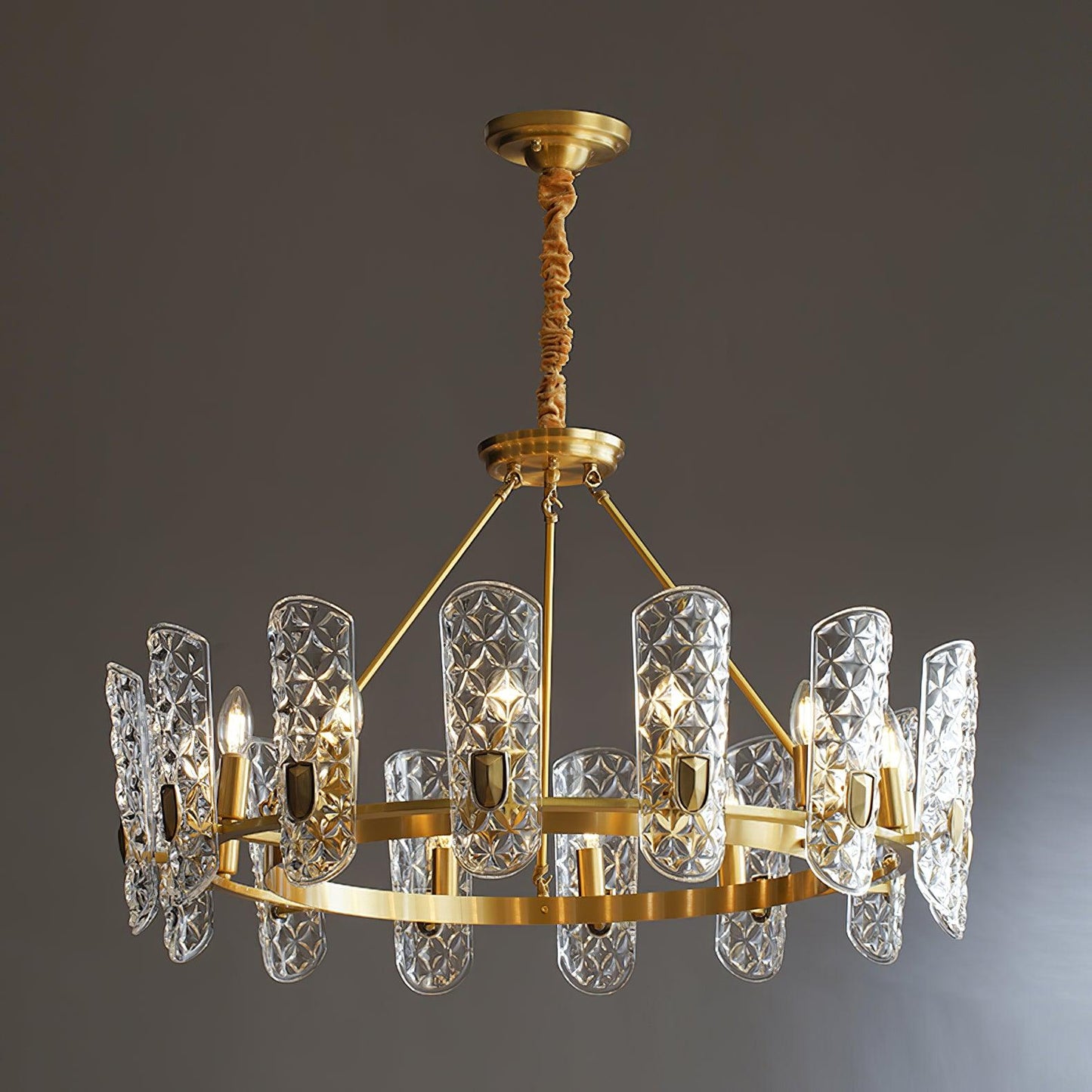 Brass Central Chandelier