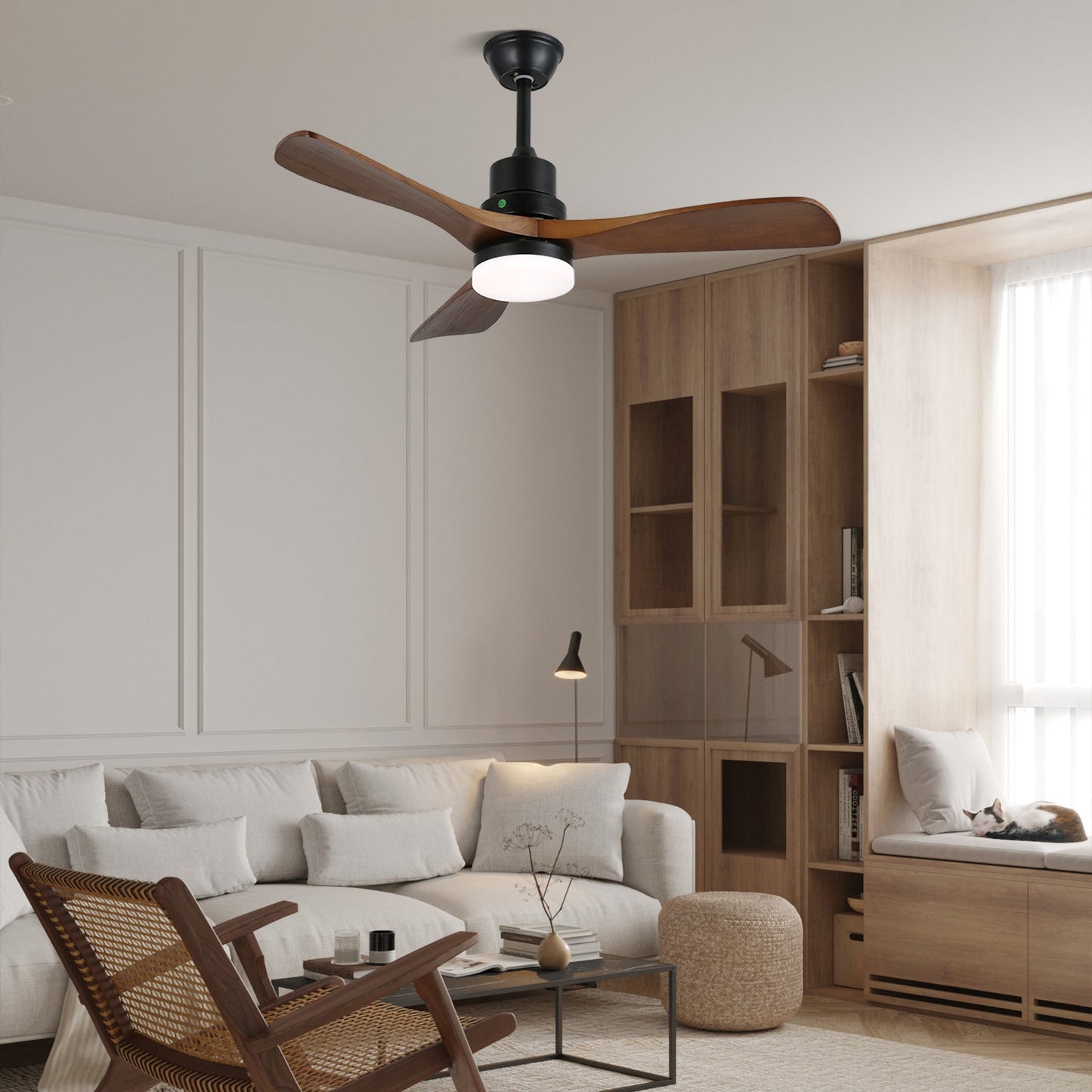 Breeze Master Wooden 48"/52" Ceiling Fan Light