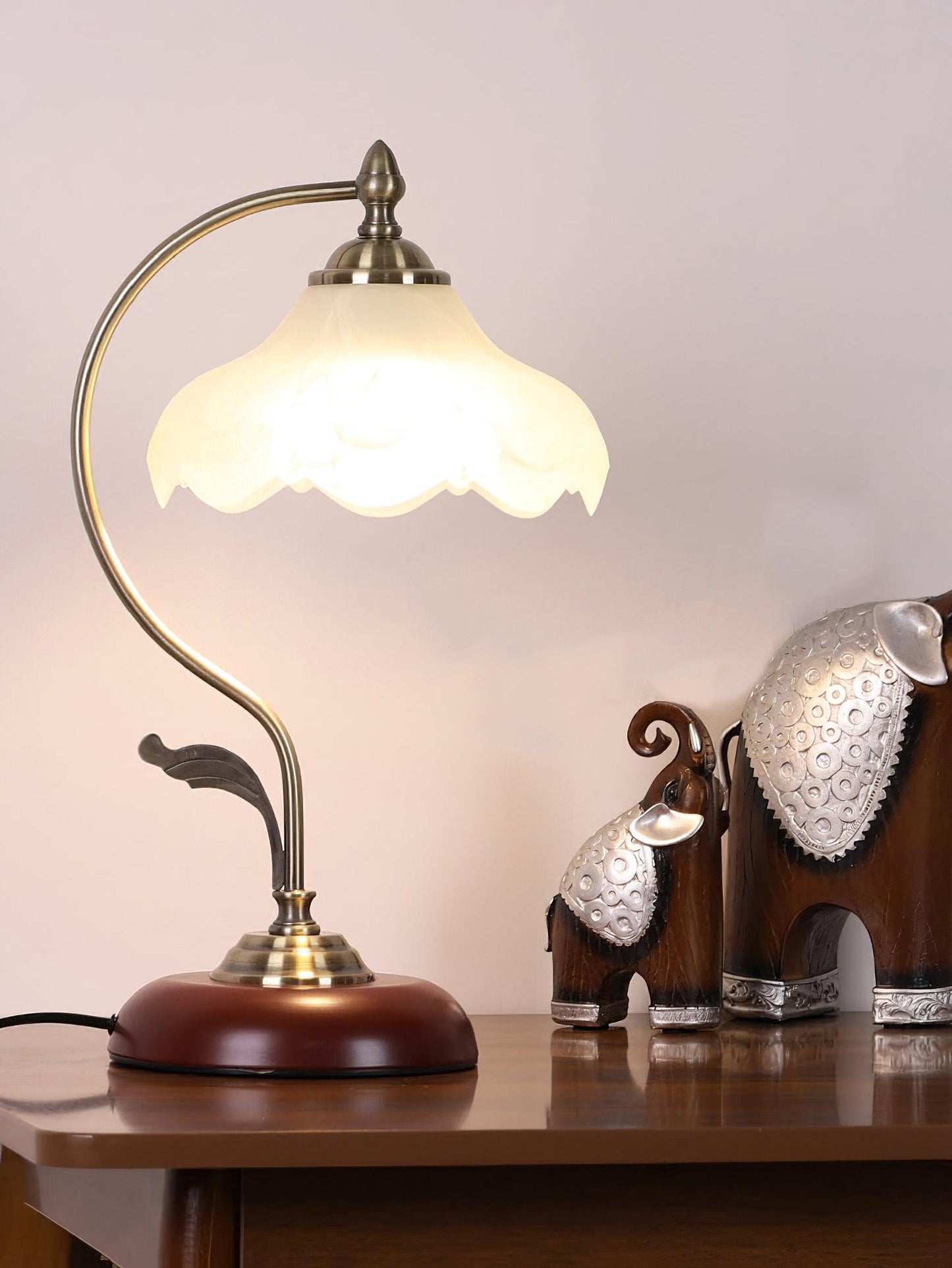 Brown Dome Table Lamp