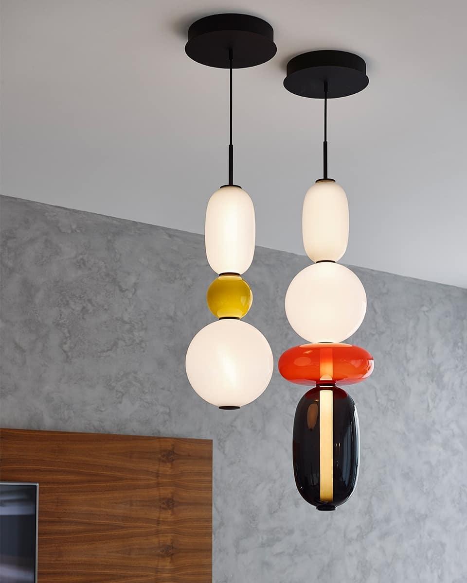 Candied Glass Combo Pendant Light