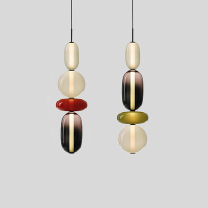 Candied Glass Combo Pendant Light