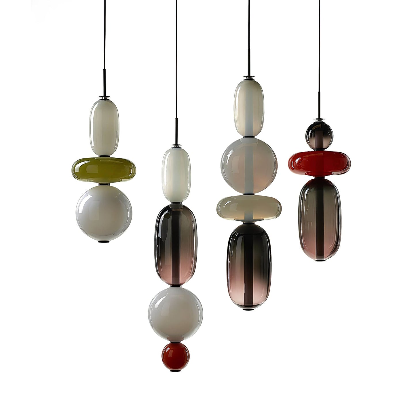 Candied Glass Combo Pendant Light