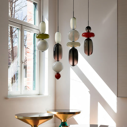 Candied Glass Combo Pendant Light