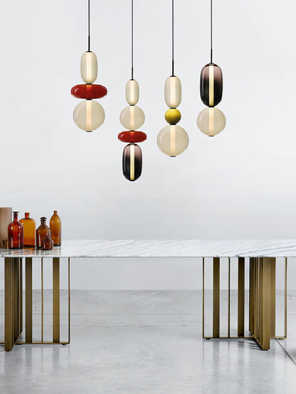 Candied Glass Combo Pendant Light