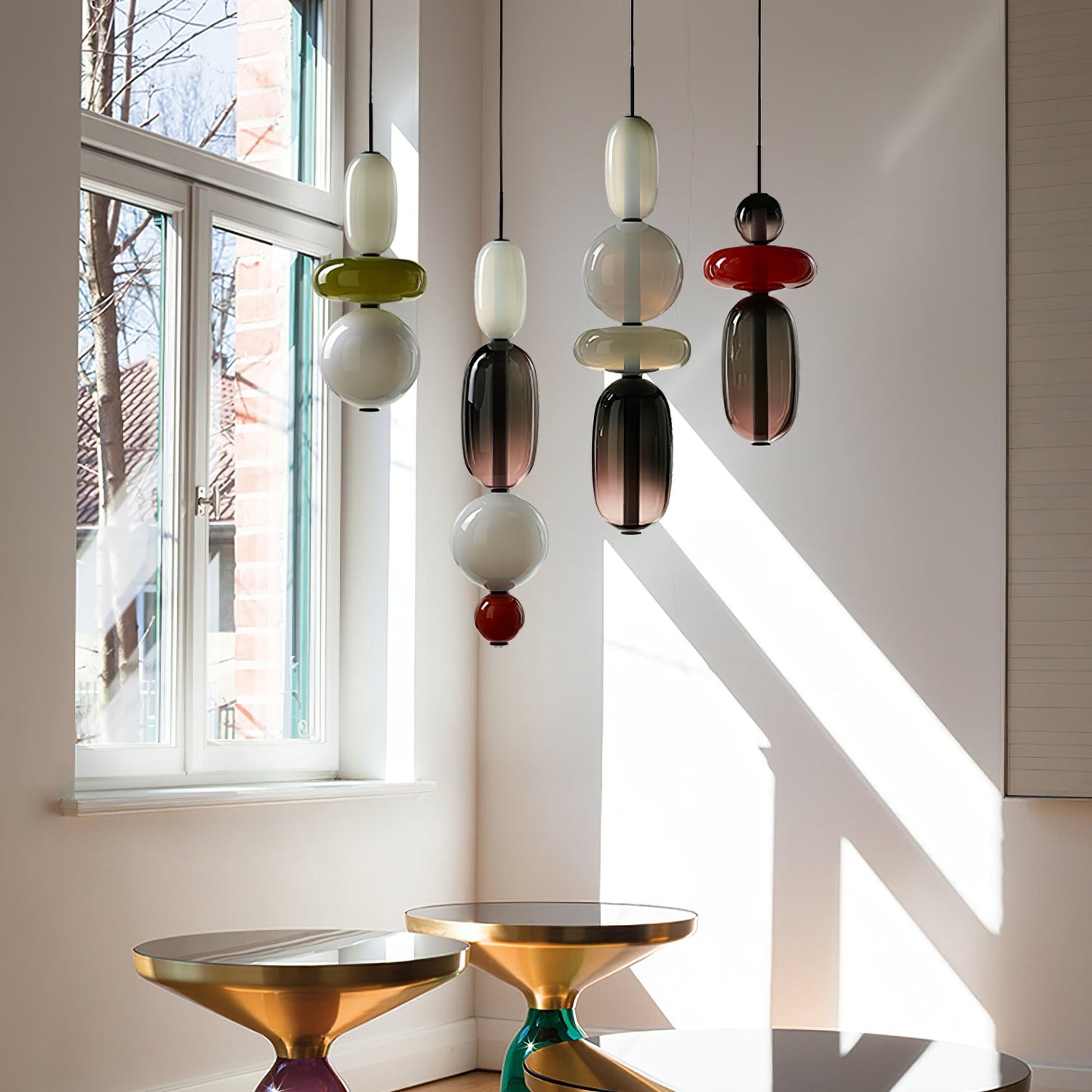 Candied Glass Combo Pendant Light