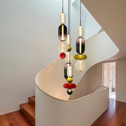 Candied Glass Combo Pendant Light