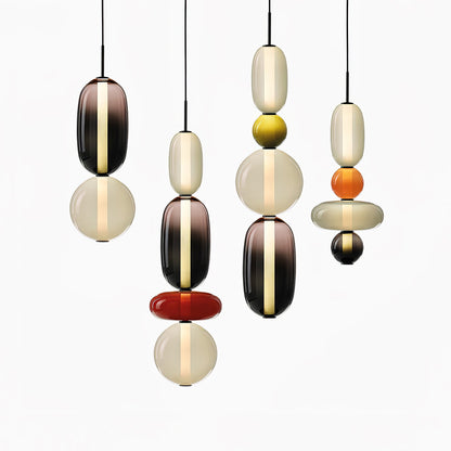 Candied Glass Combo Pendant Light