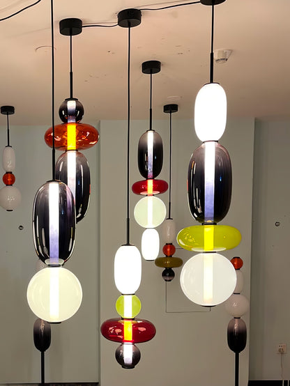 Candied Glass Combo Pendant Light