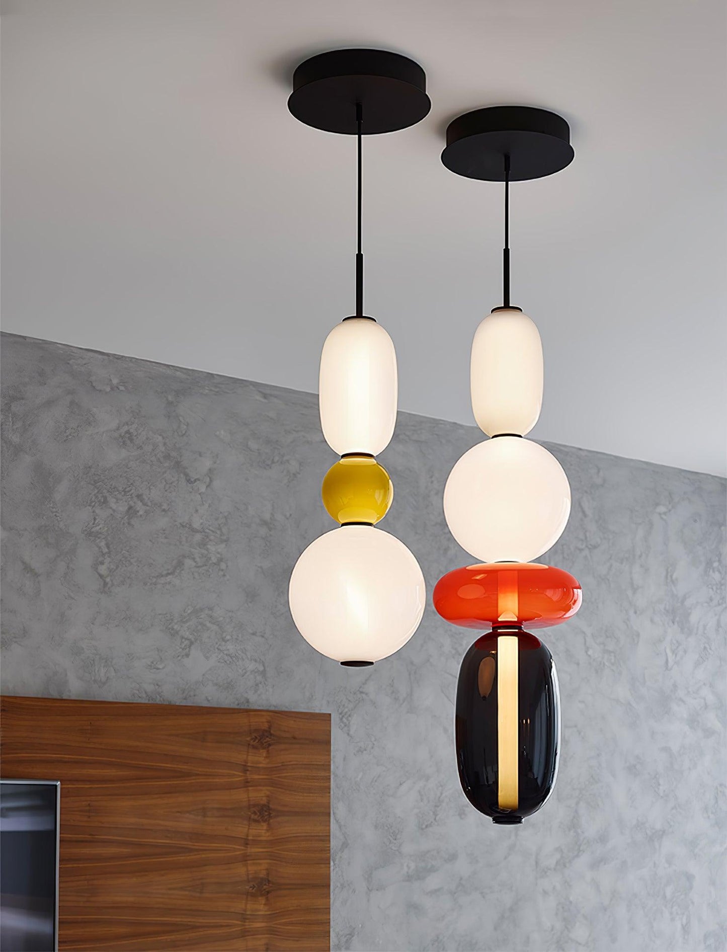 Candied Glass Combo Pendant Light