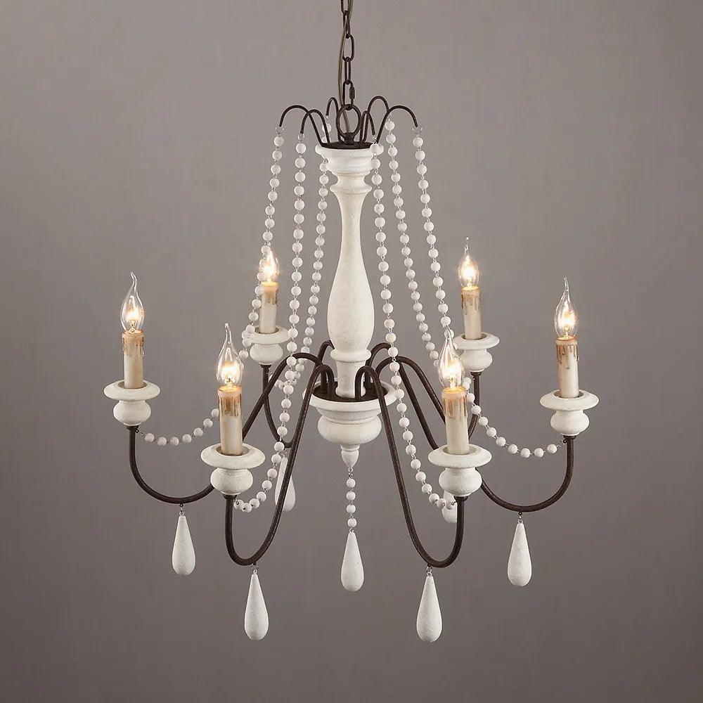 Candle Style Beaded Chandelier