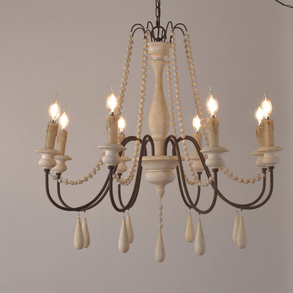 Candle Style Beaded Chandelier