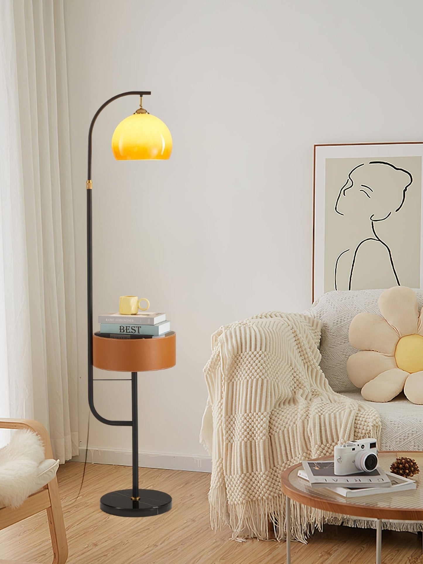 Caramel Arch Floor Lamp