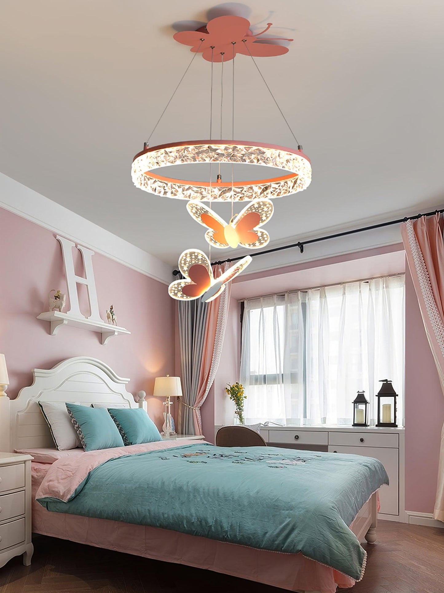 Cartoon Butterfly Acrylic Pendant Lamp