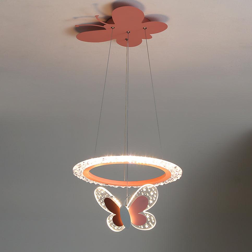 Cartoon Butterfly Acrylic Pendant Lamp