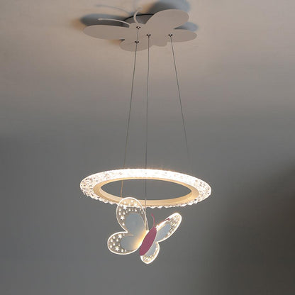 Cartoon Butterfly Acrylic Pendant Lamp