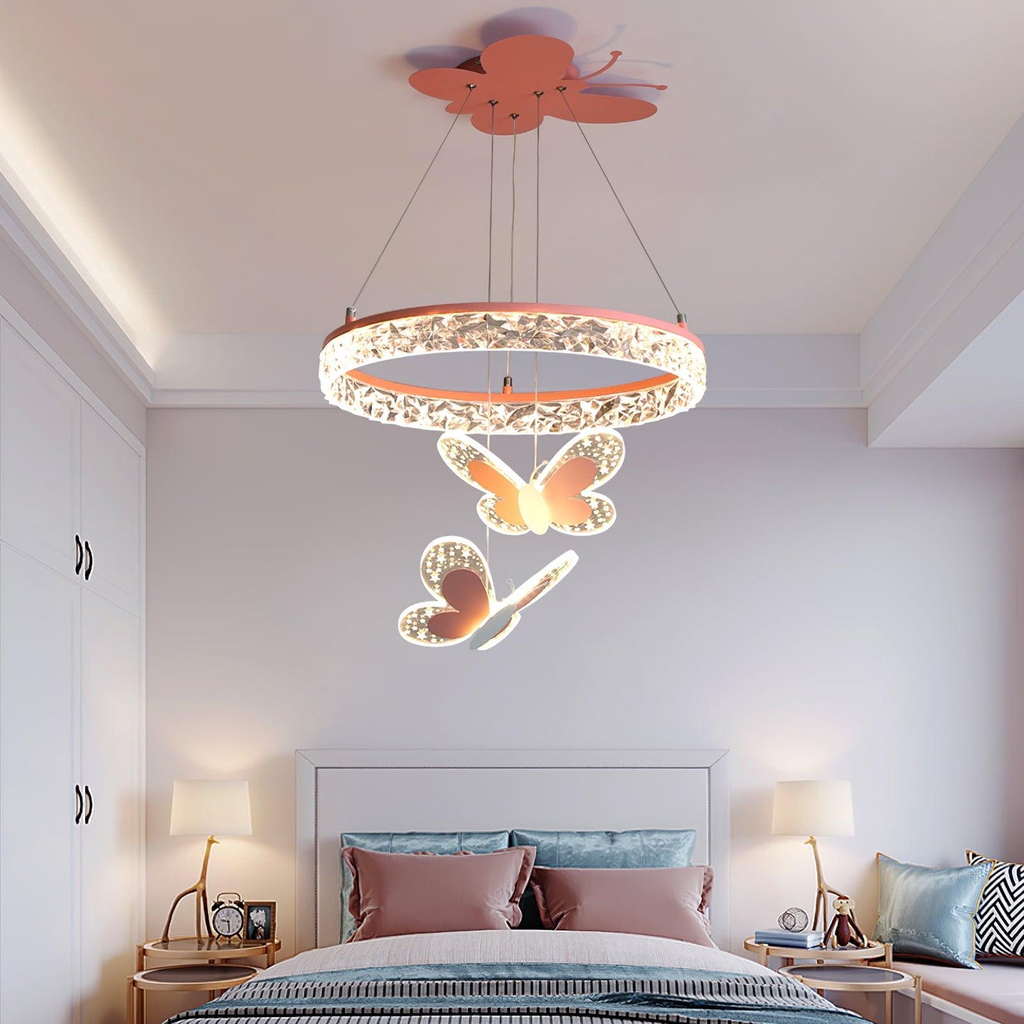 Cartoon Butterfly Acrylic Pendant Lamp