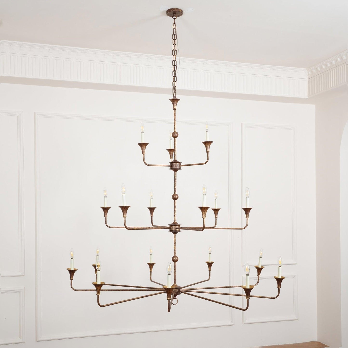 Thousand Brass Chandelier