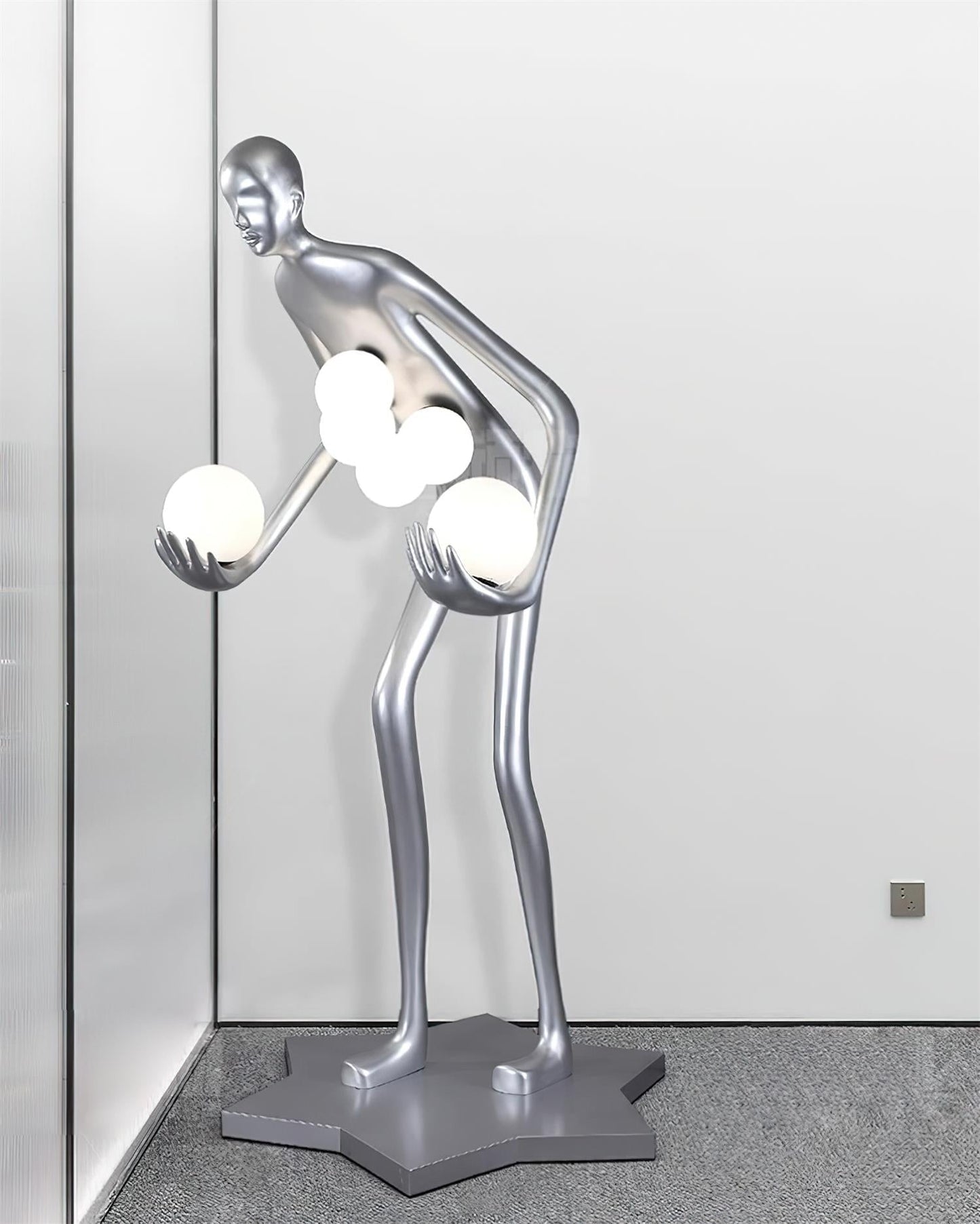 Celestial Guardian Sculpture Floor Lamp