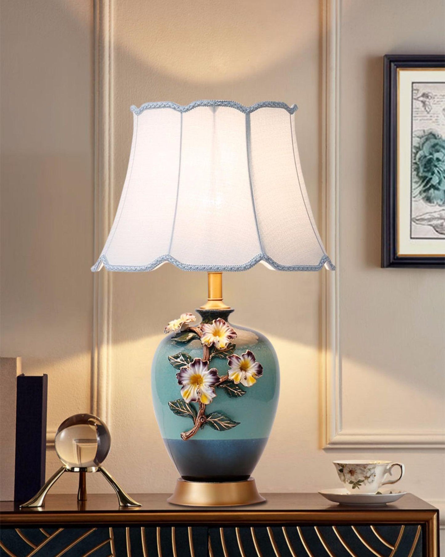 Ceramic Pattern Table Lamp