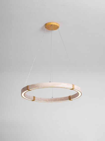 Circle Travertine Pendant Lamp