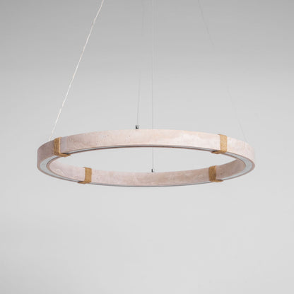 Circle Travertine Pendant Lamp