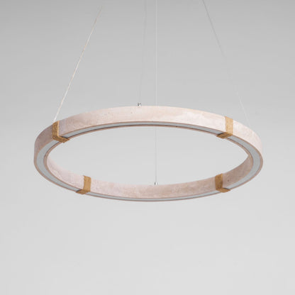 Circle Travertine Pendant Lamp