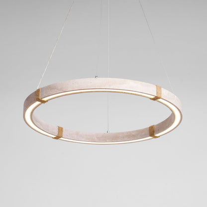 Circle Travertine Pendant Lamp