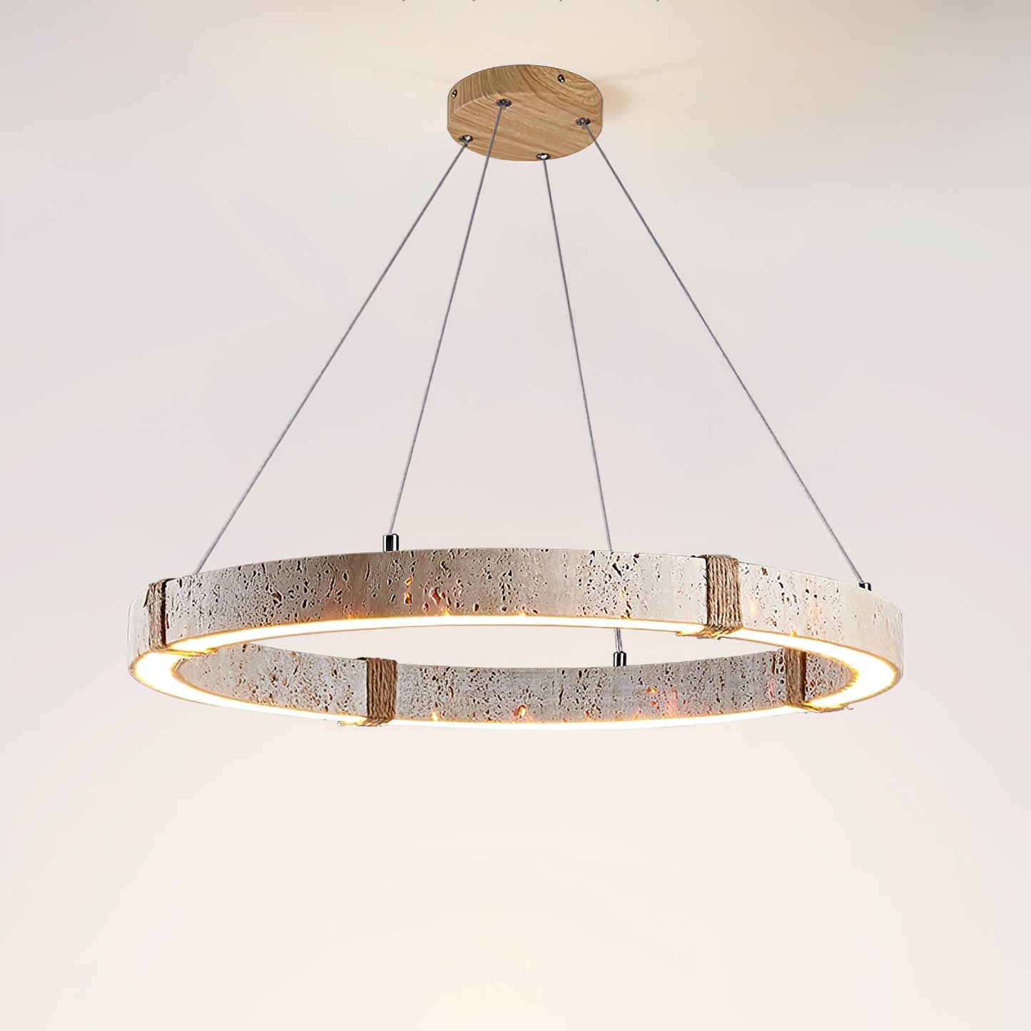 Circle Travertine Pendant Lamp