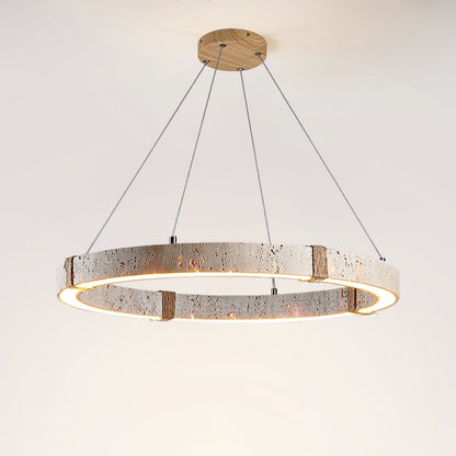 Circle Travertine Pendant Lamp