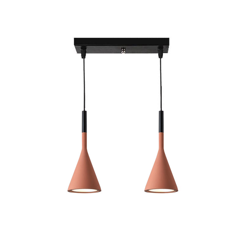 Conical Concrete Pendant Light