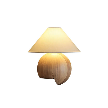 Corner Log Table Lamp