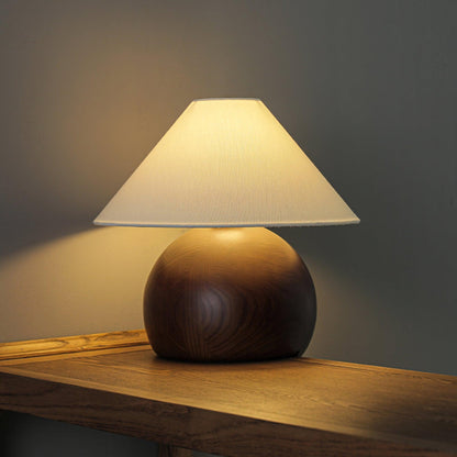 Corner Log Table Lamp