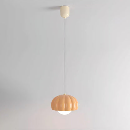 Creamy Pumpkin Pendant Light